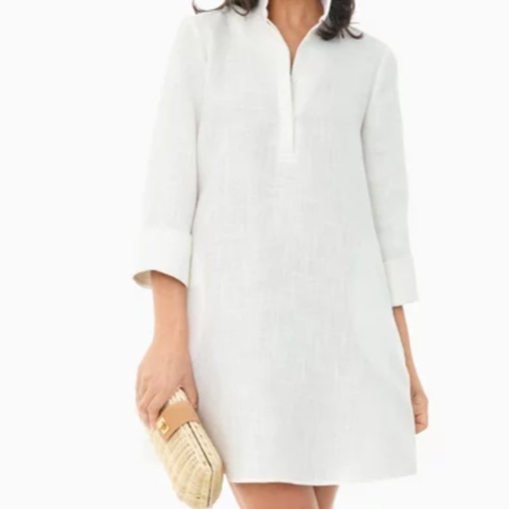 Tuckernuck White Basket weave Megan Dress